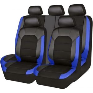 Yssayzp Housse Siege Voiture pour Citroen Berlingo/Bx/C1/C2/C3/C3 Picasso/C4 Picasso/C4, Imperméable Cuir Respirant Antidérapant Protege Siege, Facile à Nettoyer, Accessoire Voiture,Blue (Plantw, neuf)