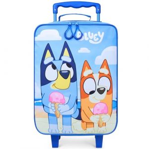 BlueY Valise Cabine Enfant Sac &agrave; roulettes Valise Pliable Bingo Bagage &agrave; Main Poign&eacute;e T&eacute;lescopique Trolley Voyage 46x30x18cm 15L S (L46cm x W30cm - 15L, Bleu) (Get Trend., neuf)