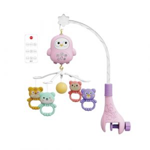 Mobile musical pour berceau de bébé | Support de bras pour berceau de bébé | Hochet portable pour berceau, jouets pour chambre d'enfant, tout-petits, filles et garçons (sapcetall, neuf)