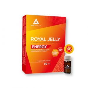 Bodyathlon- Gelée Royale Énergie Vitalité 20 ampoules- Améliore le rendement physique et intellectuel- Complexe vitaminique- Éleuthérocoque (Ginseng sibérien), L- Taurine, Vitamines groupe B, C, E (Sakai, neuf)