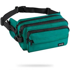AGPTEK Sac Banane Ceinture de Course Homme Femme Outdoor Sport, Sac Sacoche Banane Capacit&eacute; Grande avec Multiples Poches et Ceinture R&eacute;glable pour Voyage, Randonn&eacute;e,Escalade, Jogging, Randonn&eacute;e (Dreameater, neuf)