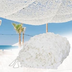 Filet Camouflage Militaire, Filet de Camouflage Renforcé, 1.5x4m Filet D'ombrage Blanc, pour Chasse Décoration Protection Solaire Anti-UV (TIANLUO NET STORE, neuf)