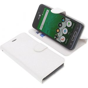 foto-kontor Housse Compatible avec Doro 8035 Style Livre Blanc Coque de Protection Portefeuille (Foto-Kontor, neuf)