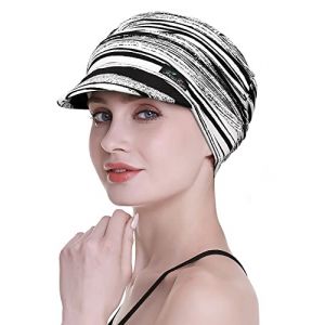 FocusCare Casquette Gavroche pour Femmes De Chemo en Coton Chapeaux De Cowboy Bonnet Seau pour Perte De Cheveux (Beauty Turban, neuf)