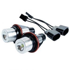 Ampoule Led Voiture，Veilleuse Led Voiture Lot de 2 ampoules LED sans erreur Utilisation adapt&eacute;e pour phare de voiture BMW E39 E53 E60 E61 E63 X5 530i, feu de position lat&eacute;ral, halo, halo, 5 W(2Pcs Yel (anyangzacunxiaoyang, neuf)
