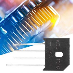 Pont de diode 1000V 10A d'avance de Pont de redresseur de Pont KBU1010 pour Les Circuits électroniques/appareils électroménagers(1 PCS) (Amoq313, neuf)