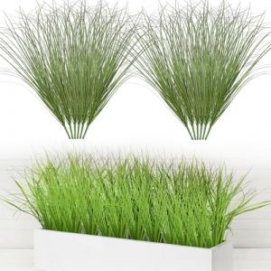 RXKFIGX 12Pcs Plantes Artificielles Extérieur,Herbes Artificielles Deco Arbustes Artificiels Extérieur UV Résistant Plante Verte Artificielle Arbuste pour Maison Jardin Pot de Fleurs Décoration (kuyishop, neuf)