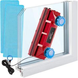 Tyroler The Glider D-3 AFC Lave Vitre Magnétique Double Vitrage | 2-28mm d'Épaisseur - Nettoyeur Vitre Magnétique pour Fenêtres | Lave Vitre Aimanté Double Vitrage | Nettoyage Vitre Magnétique (Tyroler Bright Tools, neuf)