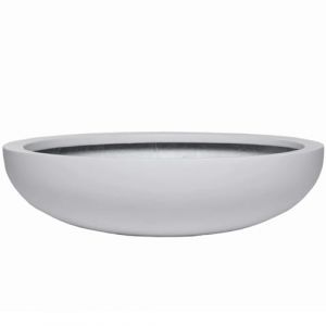 VIVANNO Coupe à Fleurs Coupe décorative en Fibre de Verre Blanche Plana (14x54) (AE Trade, neuf)