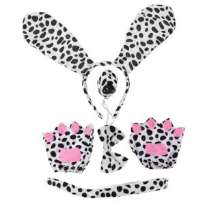 FRCOLOR Oreilles De Chien Bandeau Queue Noeud Et Nez Pour Déguisement De Chien Garçon Fille Ou Adulte (Different Quality, neuf)