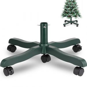 Pied de Sapin de Noel Artificiel: Support pour Sapin de Noël Metal à Roulette Socle Pied de Sapin Artificielle Christmas Tree Stand Artificial - Jusqu'à 2m Diamètre 1.8-3.5 cm Right Vert (PUDO-Europe, neuf)