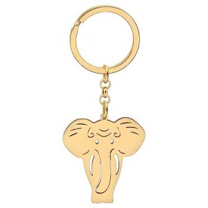 WEVENI Emaille El&eacute;Phant Porte-cl&eacute;s Cute El&eacute;Phant Porte-cl&eacute;s pour les Femme Filles Sac Accessoires de Voiture (Canaries) (WEVENI, neuf)