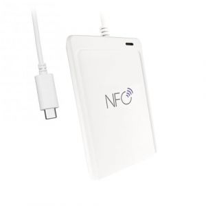 SCROY ACR1552U-MF Lecteur de carte &agrave; puce NFC USB-C | Lecteur de carte de proximit&eacute; RFID sans contact pour appareils MIFARE, FeliCa, ISO 14443 A/B, ISO18092 (Best Smart Card Readers, neuf)