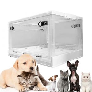 Bo&icirc;te De N&eacute;bulisation pour Animaux De Compagnie, Incubateur D'atomisation pour Chiens Et Chats, Bo&icirc;te D'oxyg&eacute;noth&eacute;rapie pour Chiots, Bo&icirc;te De N&eacute;bulisation pour Chaton M (YGSSG, neuf)