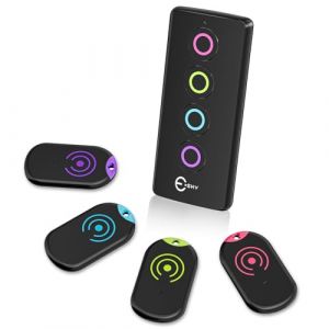 Esky Localisateur de Clés, Localisateur d'Objets 80 DB Perdus sans Fil Key Finder avec 4 Récepteurs RF, Télécommande sans Fil Localisateur de clés RF pour clés Portefeuille Téléphone Bagages (TSMART, neuf)