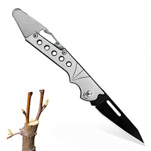 XiXiRan Couteau Serpette Pliant, Couteau à greffer et à Couper, Couteau de Greffage Professionnel, Couteau de Jardin Pliable, Couteau de Jardinage de Greffage, Couteau de Poche (XIUWEI, neuf)