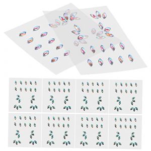 Healeved 10feuilles Pour Visage Autocollants Temporaires Pour Yeux Et Pour Festivals Halloween Et (Sonieg, neuf)