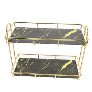MUSISALY Étagère De Rangement Angle Pour Salle De Bain Support De Comptoir à Niveaux Pour Articles De Toilette Et Cosmétiques Organisateur De Comptoir Démontable (YangF, neuf)