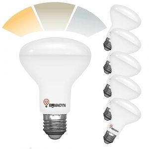 BHMAOYN Ampoule LED E27 R80 R&eacute;flecteur 12W,Temp&eacute;rature de Couleur R&eacute;glable en 3 &eacute;tapes Par Bouton Poussoir,3000K-4000K-6000K,Lot de 6 (BHMAOYN, neuf)
