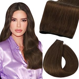 Fshine Génie Tissage Cheveux Naturels Lisse 50cm 60g Brun Moyen Extension Cheveux Naturel Tissage Trame De Cheveux Humains Raides Tissage Bresilien Remy Human Hair Bundles Couleur 4 (Fshine Hair Eu, neuf)