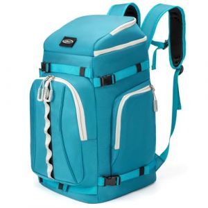 Lunidry Sac à Dos pour Chaussures de Ski, 65L Sac à Chaussures de Snowboard avec Compartiment pour Casque, Sac à Dos de Voyage pour Skis, Snowboard, Casques, Lunettes et Accessoires (DELXINXI, neuf)