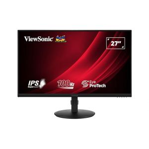 ViewSonic VA2708-HDJ 27" FHD SuperClear IPS LED Monitor with VGA, HDMI, DipsplayPort, Height Adjust (ViewSonic Europe, neuf)