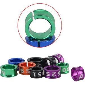 Eivdru Lot de 50 Anneaux de Pied Ouverts en Alliage d'aluminium pour perroquets - Colorés - Anneau de Pied pour Oiseau - Identification des Bandes de Jambe - Anneau de Pied d'oiseau(3,7 mm) (Eivdru-EU, neuf)