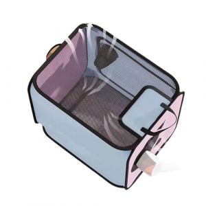 Dog Box Crate Cage, Portable Foldable Pet Drying Box, Cat Drying Room Cage, Fast Grooming Tent for Small Dogs and Cats, Pet Create for Dogs, Oxford Fabric + PVC Mesh, 52x52x40cm (PinHMG, neuf)