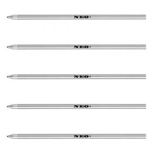 NEO+ Lot de 5 recharges pour stylo bille Compatible avec Montblanc stylos Compatible avec les stylos Meisterstuck Homage a W.A. Mozart, Augmented Paper biro Models (5 x Encre rouge) (ONLINE UK SELLER LTD, neuf)