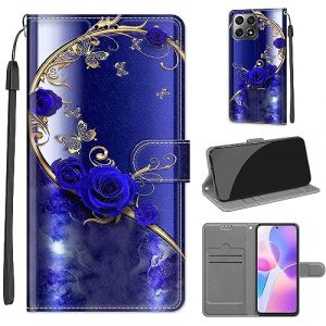 SIENIANLINE Coque pour Honor X8 4G, Coque Honor X30i,Etui Protection Housse Premium en Cuir de Portefeuille en Cuir Fermeture Magn&eacute;tique Flip Case pour Honor X8 4G / Honor X30i / Honor Play 6T Pro (DIKAS, neuf)
