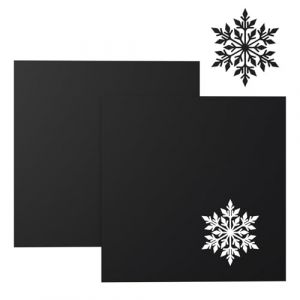 Creatorally Feuille Acrylique Noir, Panneau Plastique Opaque Couleur 3mm pour Découpe Laser 30,5x30,5 cm, 2 Pièces Plexi-Glass Colorée pour Affichage Panneau Peinture DIY (Creatorally, neuf)