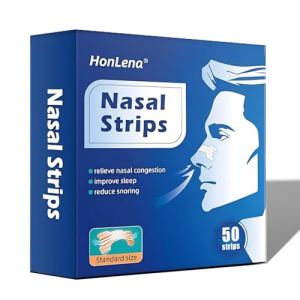 50 Pi&egrave;ces Bandelettes Nasales Anti Ronflement Efficace Puissant,Bandelette Nasales Taille Larg Nasal Strips Soulager la Congestion Nasale due au Rhume,aux Allergies pour le Sport et le Sommeil (zhuzhoubiyaomaoyiyouxiangongsi, neuf)