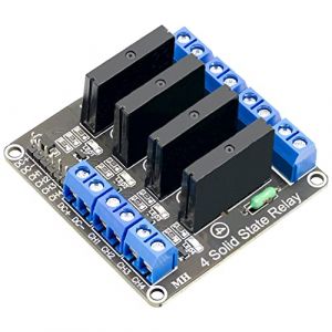 AZDelivery Module relais 4 canaux 5 V DC Solid State Relais Low Level Trigger Power Switch Relais Board Compatible avec Arduino et Raspberry Pi (AZDelivery-Shop, neuf)