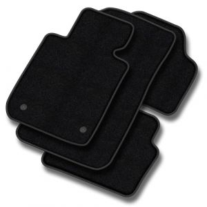 MOTOS tapis voiture en velours premium destiné à Nissan Micra III 2003-2011 - Premium, Matt, Noir - Découvrez un nouveau confort de conduite avec un jeu de tapis de sol voiture en velours pour votre t (MOTOS EU, neuf)