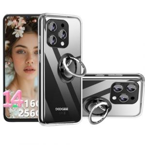 Coque Anti Casse Protection Compatible with Doogee N55 Plus / N55 Pro et 1*Anneau Coque de Protection Compatible with Doogee N55 Plus / N55 Pro &eacute;tui Housse Etui Protection Antichoc,Clear (HuiYouMY, neuf)