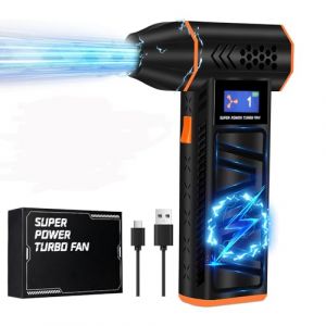 Souffleur Air Comprimé Bombe Air Sec Souffleur PC, 130000 TR/Min Air Comprimé Duster Pulvérisation d’Air Comprimé avec Batterie, Souffleur Sans fil avec Lumières LED Pour Voiture, Maison, Clavier, PC (MANNIMALL, neuf)