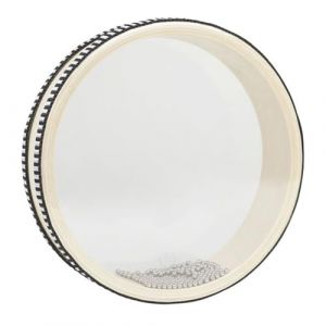 Htuygyjaw Tambour &agrave; Double Face, Batteur D'Oc&eacute;an, Tambour &agrave; Main en Bois avec Son de Mer, Th&eacute;rapie Sonore de M&eacute;ditation pour Aider au Sommeil 10 Pouces (ZhaoRong12, neuf)