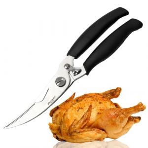 Westmark Set de volaille en acier inoxydable - 1x ciseaux à volaille, 1x seringue à jus de cuisson & fil de cuisine 60m - Parfait pour la gastronomie ou la maison (Black/ 3 pièces) (Westmark Shop, neuf)