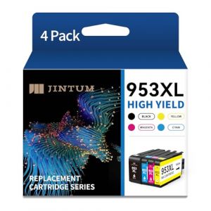 JINTUM 953XL Lot de cartouches d'encre de rechange pour HP OfficeJet Pro 7720 7730 7740 8710 8715 8718 8719 8720 8725 8728 8730 8740 8210 8218 Imprimante Lot de 4 (JINTUM, neuf)