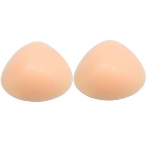 FESVINA Moules de poitrine en silicone Faux seins Triangle Concave Proth&egrave;ses mammaires Crossdresser Mastectomie Faux seins Bonnet A 400 g/paire (LI RONG DIAN ZI SHANG WU, neuf)