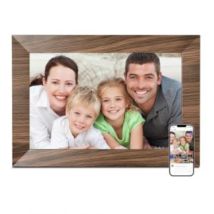 Cadre Photo Num&eacute;rique Connect&eacute; WiFi, BWJBSW Cadre Num&eacute;rique 10.1 Pouces HD IPS &agrave; &Eacute;cran Tactile, 32 Go Espace, Configuration Facile pour Partager des Photos et des Vid&eacute;os Via AP, Smart Montage Mura (BWJBSW Direct Store, neuf)