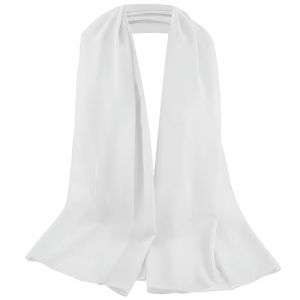 Etole Femme Chic, Ch&acirc;le en Mousseline de Soie pour Femme Elegant, &Eacute;tole Mariage Wrap Foulard Echarpes, Chale pour Soir&eacute;e C&eacute;r&eacute;monies Cocktail F&ecirc;tes Mariage Plage, 180x70cm (Blanc) (Rapidbok, neuf)