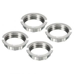 sourcing map G9 Anneau Adaptateur Abat Jour R&eacute;ducteur Lumi&egrave;re Douille Lampe M20 Support Zinc Alliage pour Luminaires, Blanc, Paquet de 4 (Weisser Berg, neuf)