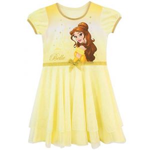 Disney - Chemise de Nuit - La Belle et la Bête - Fille - Jaune - 9-10 Ans (Character FR, neuf)