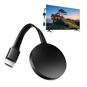 Adaptateur Dongle HDMI sans Fil 1080P pour TV, Dongle WiFi Affichage &Eacute;cran Compatible Miracast, Airplay, DLNA, Streaming iOS Android Windows Mac, 2.4GHz Portable (XiangFengYu, neuf)