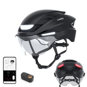 Lumos Ultra Casque de vélo électrique intelligent | Certifié NTA 8776 | Feux avant et arrière LED | Visière rétractable | Contrôle par application | Pour vélo électrique, scooter, cyclisme | Adultes, (SAM'S SportsAndMoreShop GmbH, neuf)