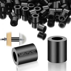 SWTYExt Entretoise Rondes M6 Entretoise Plastique 50 Pièces ABS Entretoise 11x10 mm Nylon Rondelle Manchons de Distance Entretoise Caoutchouc Isolation Rondelles pour Vis Non Filetées Mécanique (YangSiMuShangMao, neuf)