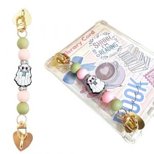 VelvetGlow Bracelet pour E-Reader, Adorable Poign&eacute;e en Perles de Silicone pour Kindle, Accessoire pour E-Book-Reader, Dragonne pour Appareils E-Reader, Cadeau pour Amateurs de Livres (xianyeyanshangmaoyouxiangongsi, neuf)