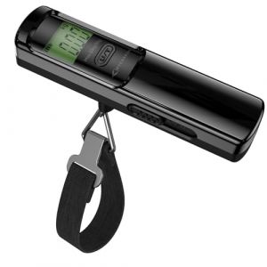 MYCARBON P&egrave;se Bagage Sans Pile, &Eacute;cologique et &Eacute;conomique, Pratique &agrave; Utiliser, Pas Besoin de Pile, P&egrave;se Valise Voyage, 50kg/110lb, Fonction Tare, Balance de Pr&eacute;cision pour Bagage, Sac, Colis - Noir (MYCARBON Store, neuf)