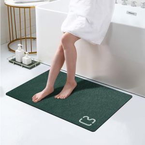 Tapis de bain pour salle de bain, antidérapant, absorbant, séchage rapide, avec dos en caoutchouc, tapis de bain fin, résistant aux taches, facile d'entretien, lavable en machine, 43,2 x 81,3 cm (ZXYhkXX, neuf)